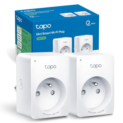 Tapo WLAN-Steckdose, intelligente Steckdose, kompatibel mit Alexa und Google Home, 10 A Typ E, Steuerung des Heizkörpers, der Kaffeemaschine, der Lampe, ferngesteuert, kein Hub erforderlich Tapo WLAN-Steckdose, intelligente Steckdose, kompatibel mit Alexa und Google Home, 10 A Typ E, Steuerung des Heizkörpers, der Kaffeemaschine, der Lampe, ferngesteuert, kein Hub erforderlich von Tapo