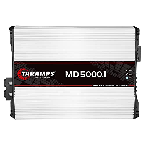 Taramps MD 5000.1 Verstärker 2 Ohm 5000 Watt RMS 1 Kanal Full Range Auto Audio Monoblock LED Monitor Indikator Klasse D Super für Subwoofer MD 5k von Taramp's