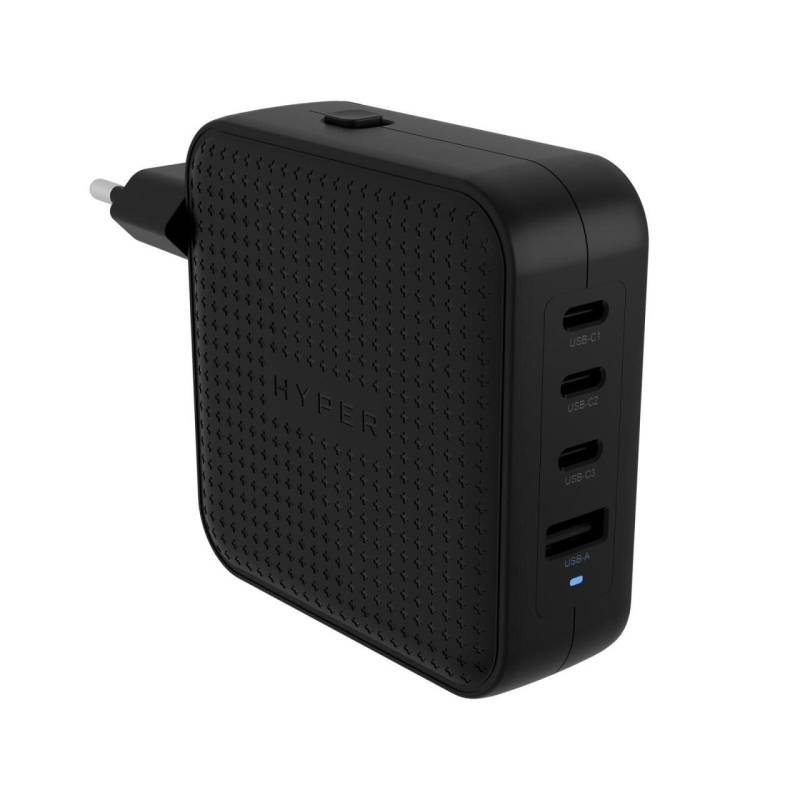 Hyper® HyperJuice 100W USB-C GaN Reise-Ladegerät (3C+1A) - Schwarz von Targus