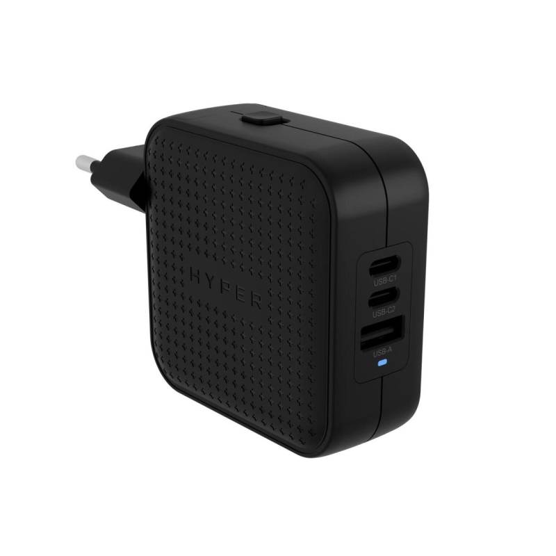 Hyper® HyperJuice 70W USB-C GaN Reise-Ladegerät (3C+1A) - Schwarz von Targus