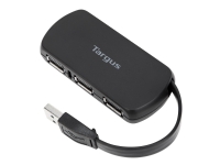 Targus 4-Port USB Hub, USB 2.0, USB 2.0, 480 Mbit/s, Schwarz, Kunststoff, China von Targus