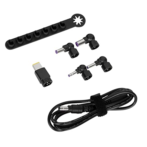 Targus ACC1134GLX Kit de accesorios de alimentación de 90W Legacy (Cable de CC a Punta + 5 puntas + barra de almacenamiento) - 1,8M von Targus