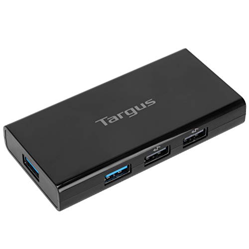 Targus ACH225EU USB 3.0 Powered Hub mit sieben Anschlüssen Kabellänge 120 cm Kompatibel mit Windows und Mac OS von Targus