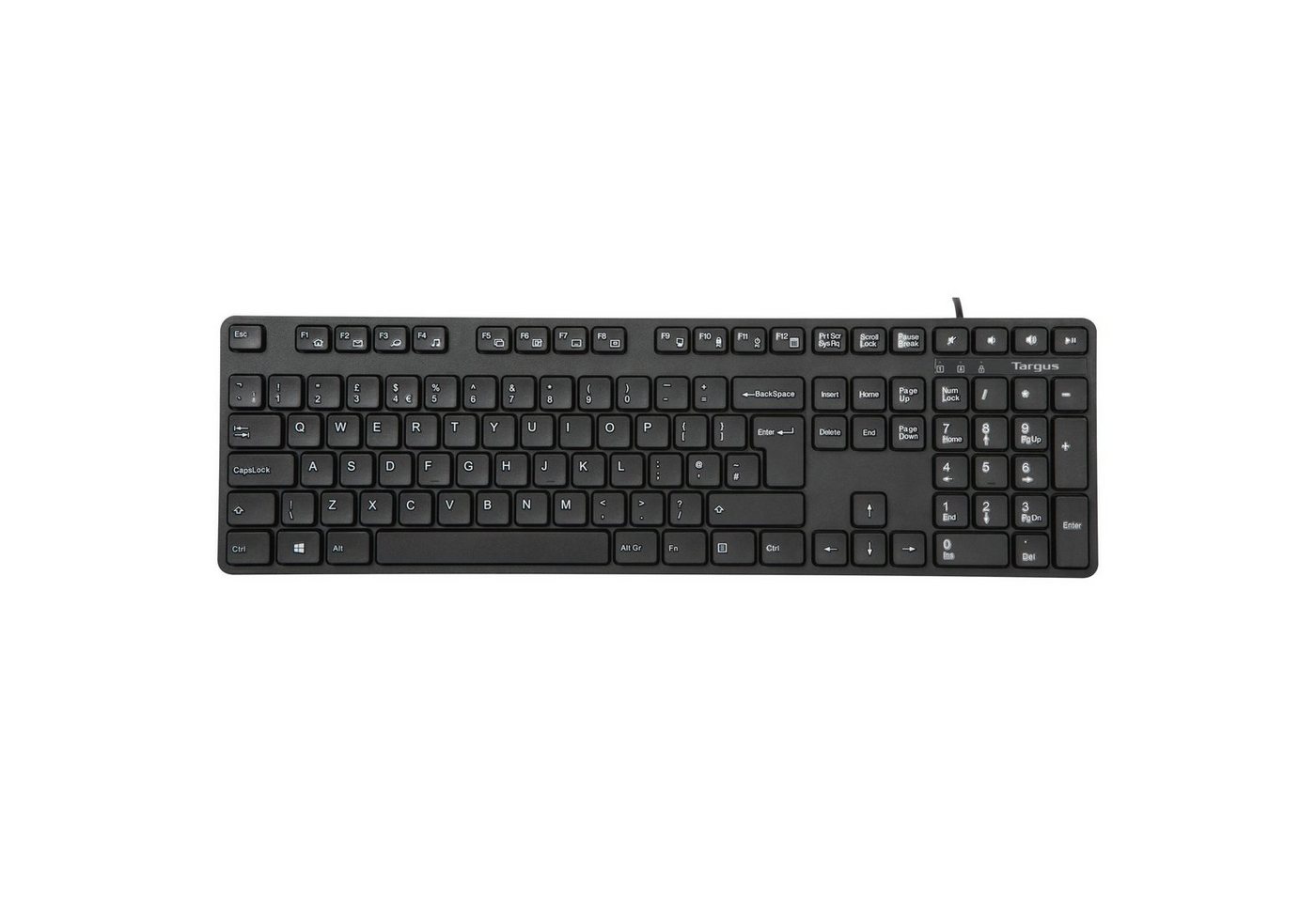 Targus Antimicrobial USB Wired Keyboard - UK Layout USB-Tastatur Targus Antimicrobial USB Wired Keyboard - UK Layout USB-Tastatur von Targus