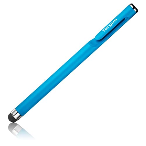 Targus Antimikrobieller glatter Stylus-Stift für Smartphones und Touchscreens, blau extrem leicht zum Skizzieren, Notieren, Fotobearbeiten von Targus