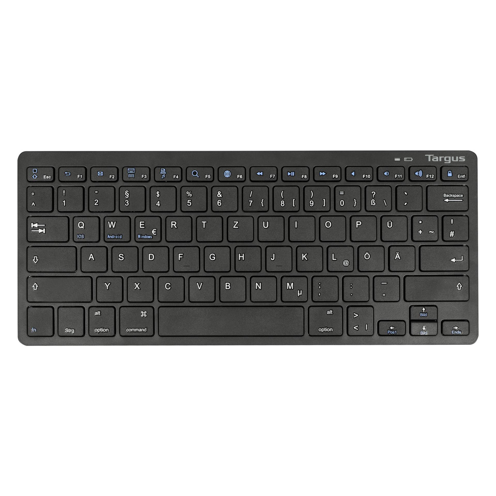 Targus Bluetooth-Tastatur schwarz, plattformübergreifend von Targus