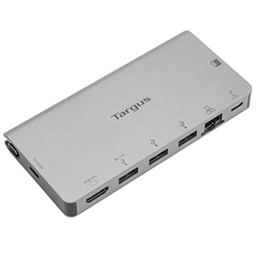 Targus DOCK414EU USB-C DP Alt-Mode Einzelvideo 4K HDMI Dockingstation mit Kartenleser, 100 W PD Pass-Thru und abnehmbarem USB-C-Kabel Grau Targus DOCK414EU USB-C DP Alt-Mode Einzelvideo 4K HDMI Dockingstation mit Kartenleser, 100 W PD Pass-Thru und abnehmbarem USB-C-Kabel Grau von Targus