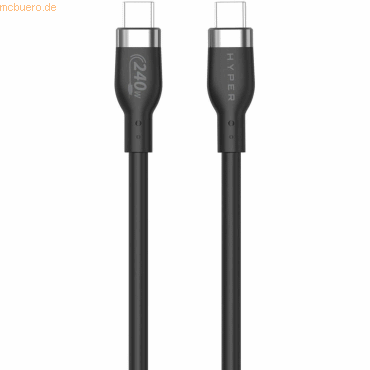 Targus Hyper 1M Silicone 240W USB-C Charging Cable, Black von Targus