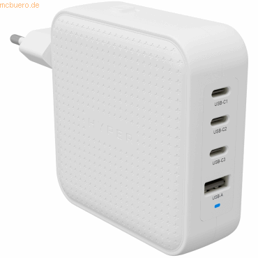 Targus Hyper HyperJuice 100W USB-C GaN Travel Charger (3C+1A) - White von Targus