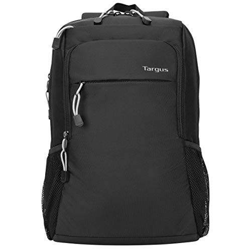 Targus Intellect Advanced Laptop-Rucksack für leichtes, wasserabweisendes, schlankes Reisen, mit gepolsterter Rückenstütze, Schnellzugriff, Schutzhülle für 39,6 cm (15,6 Zoll), Schwarz (TSB968GL) von Targus