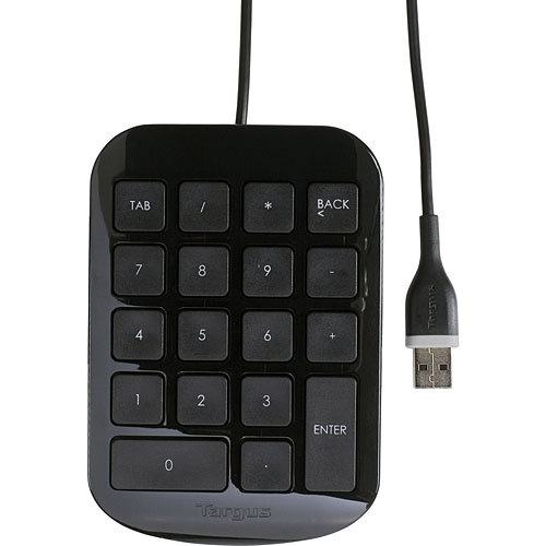 Targus Numeric Keypad Ergonomisch geformten Tasten in Standardgröße, USB-A-Anschluss Targus Numeric Keypad Ergonomisch geformten Tasten in Standardgröße, USB-A-Anschluss von Targus