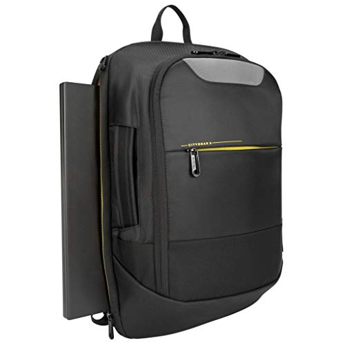 Targus TCG661GL Sac à dos convertible CityGear 14"-15,6" – Sac pour ordinateur portable de 14 à 16 pouces – Sac à dos polyvalent et anti-chocs avec compartiments – Noir von Targus