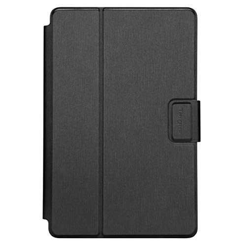 Targus THZ785GL Sicher Fit Universal 9-10,5" 360° drehbares Tablettenetui - Schwarz Magnetischer Wickelverschluss von Targus