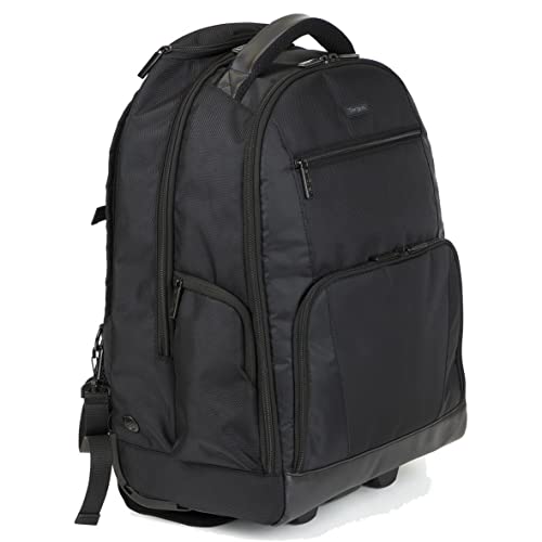 Targus TSB700EU Sport 15-15,6" Notebook-Rucksack mit Rollen Schwarz, Lässt sich in einen Rollkoffer umwandeln, leichtgängige Rollen und Teleskop-Trolleygriff von Targus