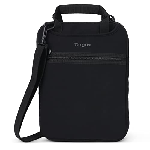 Targus TSS912 Laptop-Tasche, vertikale Kuriertasche oder Tablet-Tragetasche, Reise-Laptop-Tasche mit versteckten Griffen, Kreuz-Schultergurt, umwandelbare Schutzhülle/Schultertasche, Schwarz von Targus