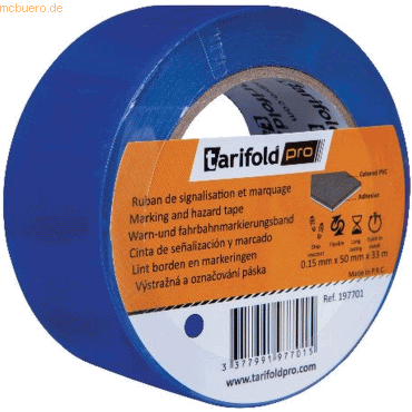 Tarifold Pro Bodenmarkierungsband 50mmx33m blau von Tarifold Pro