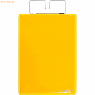 Tarifold Pro Kennzeichnungshülle A4 gelb PVC mit Haltedraht VE=10 Stüc von Tarifold Pro
