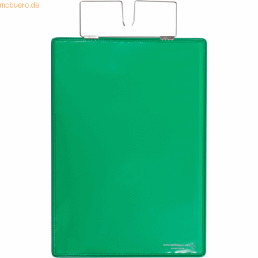 Tarifold Pro Kennzeichnungshülle A4 grün PVC mit Haltedraht VE=10 Stüc von Tarifold Pro