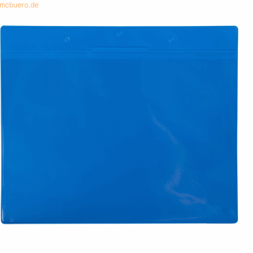 Tarifold Pro Kennzeichnungshülle A4 quer blau magnetisch PVC VE=10 Stü von Tarifold Pro
