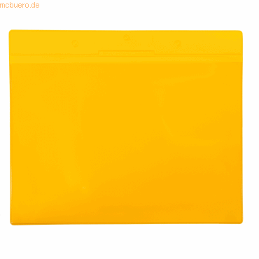 Tarifold Pro Kennzeichnungshülle A4 quer gelb PVC VE=10 Stück von Tarifold Pro