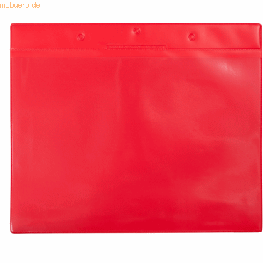 Tarifold Pro Kennzeichnungshülle A4 quer rot PVC VE=10 Stück von Tarifold Pro