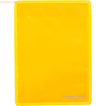 Tarifold Pro Kennzeichnungshülle A5 gelb magnetisch PVC mit Haltedraht von Tarifold Pro