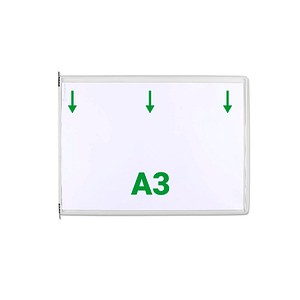 10 tarifold Sichttafeln DIN A3 quer weiß, Öffnung oben 10 tarifold Sichttafeln DIN A3 quer weiß, Öffnung oben von Tarifold