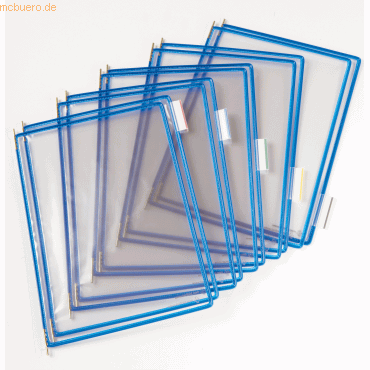 10 x Tarifold Sichttafel A3 blau 10 Stück mit 5 Aufsteckreitern 50mm von Tarifold