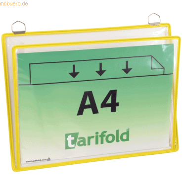 Tarifold Ablagehängetafeln 32x24cm gelb VE=5 Stück von Tarifold