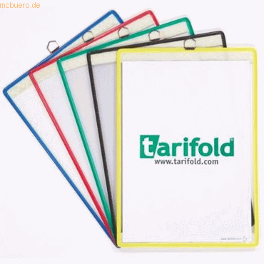 Tarifold Hängetafeln A4 hoch farbig sortiert 5 Stück von Tarifold