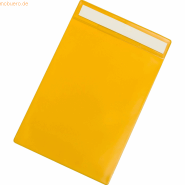 Tarifold Kennzeichnungshülle A5 hoch PVC selbstklebend gelb VE=10 Stüc von Tarifold