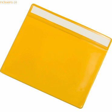 Tarifold Kennzeichnungshülle A5 quer PVC selbstklebend gelb VE=10 Stüc von Tarifold