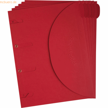 Tarifold Ordnungsmappe Smartfolder A4 Standard rot VE=100 Stück von Tarifold