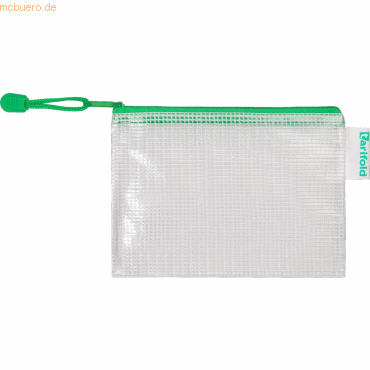 Tarifold Reißverschlusstasche PVC grün A6 175x125mm VE=8 Stück von Tarifold