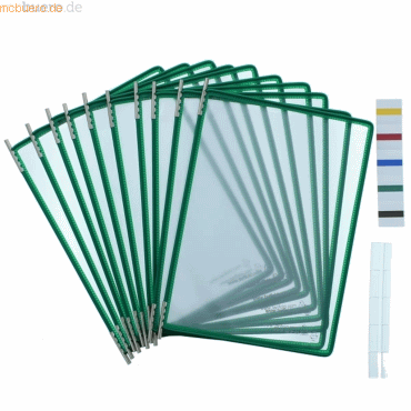 Tarifold Sichttafel A5 grün 10 Stück mit 5 Aufsteckreitern 25mm Tarifold Sichttafel A5 grün 10 Stück mit 5 Aufsteckreitern 25mm von Tarifold