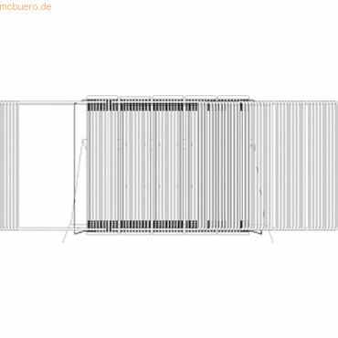 Tarifold Sichttafelständer A3 grau Metall mit 50 Sichttafeln sortiert von Tarifold