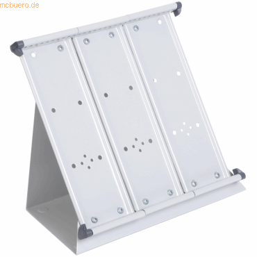 Tarifold Sichttafelständer montiert grau Metall leer für 50 Tafeln A5 von Tarifold