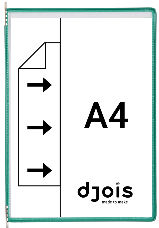 djois by tarifold Drehzapfentafel, DIN A4, grün von Tarifold