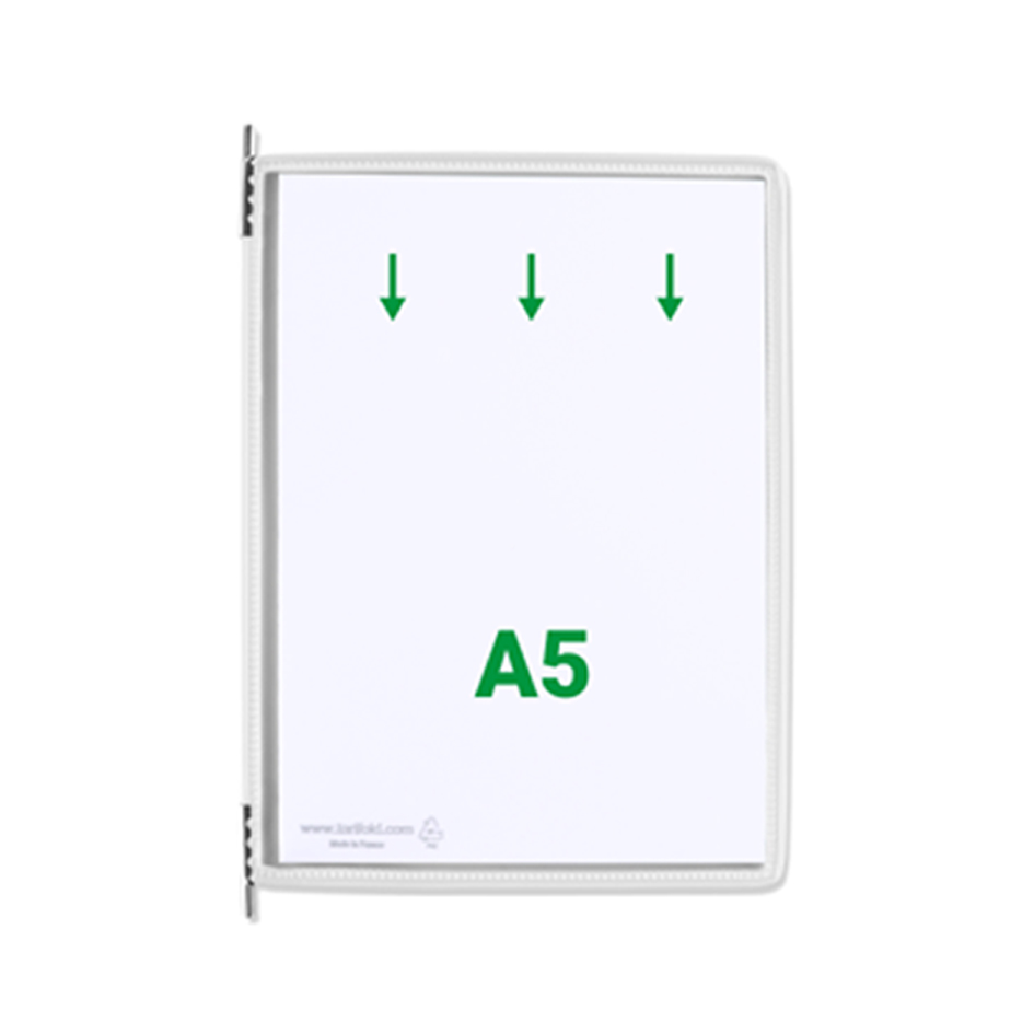 djois by tarifold Drehzapfentafel, DIN A5, weiß von Tarifold