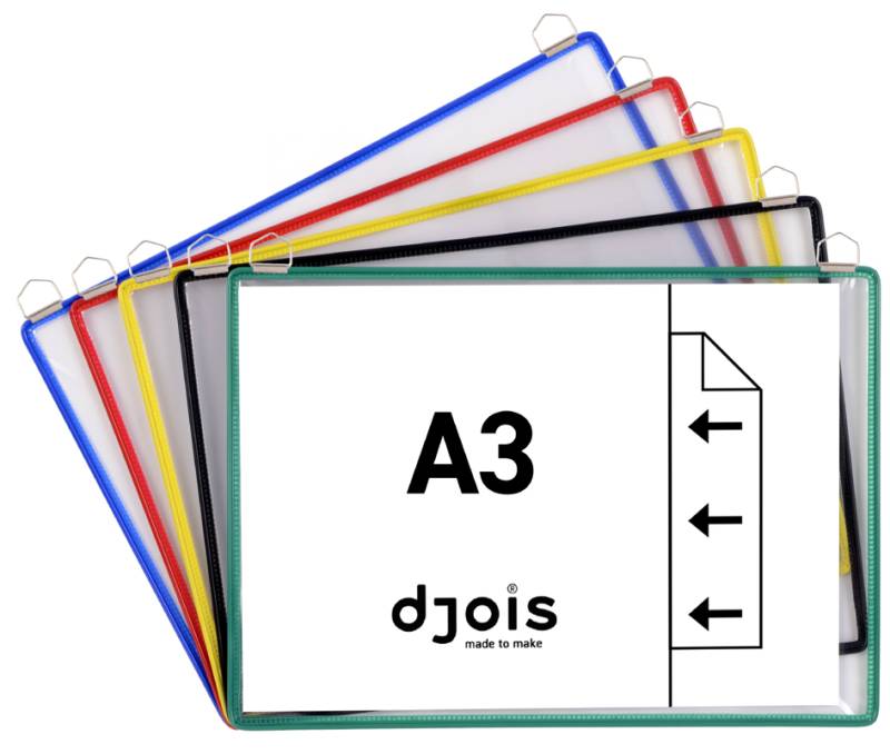 djois by tarifold Hängetafel DIN A3 quer, farbig sortiert von Tarifold