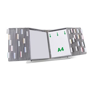 tarifold Sichttafelsystem 434500 DIN A4 grau mit 50 St. Sichttafeln von Tarifold
