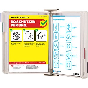 tarifold Sichttafelsystem Sterifold 414562 DIN A4 weiß mit 10 St. Sichttafeln von Tarifold