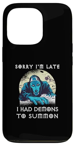 DEMONS MOON ROSE Witchcraft Hexe Zubehör Witch Okkult Gothic Hülle für iPhone 13 Pro von Tarot Astrologie Psychologie Zubehör set Geschenke