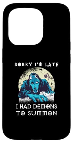 DEMONS MOON ROSE Witchcraft Hexe Zubehör Witch Okkult Gothic Hülle für iPhone 15 Pro von Tarot Astrologie Psychologie Zubehör set Geschenke