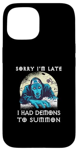 DEMONS MOON ROSE Witchcraft Hexe Zubehör Witch Okkult Gothic Hülle für iPhone 15 von Tarot Astrologie Psychologie Zubehör set Geschenke