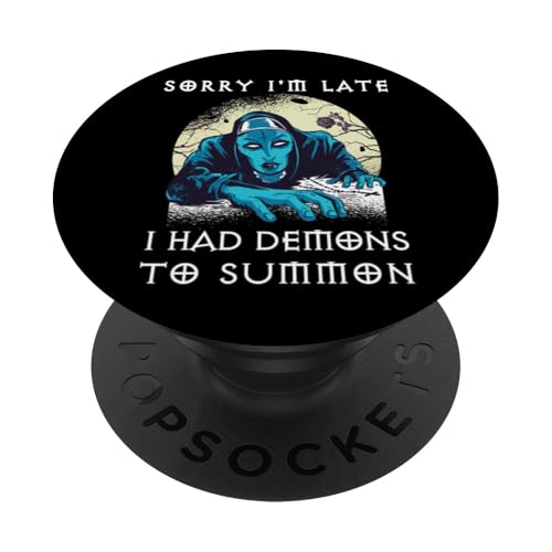 DEMONS MOON ROSE Witchcraft Hexe Zubehör Witch Okkult Gothic PopSockets Klebender PopGrip von Tarot Astrologie Psychologie Zubehör set Geschenke