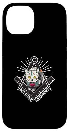 Masonic Meowing Katze Freimaurer Templer Esoterik spiritual Hülle für iPhone 14 Masonic Meowing Katze Freimaurer Templer Esoterik spiritual Hülle für iPhone 14 von Tarot Astrologie Psychologie Zubehör set Geschenke