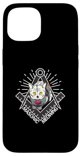 Masonic Meowing Katze Freimaurer Templer Esoterik spiritual Hülle für iPhone 15 Masonic Meowing Katze Freimaurer Templer Esoterik spiritual Hülle für iPhone 15 von Tarot Astrologie Psychologie Zubehör set Geschenke