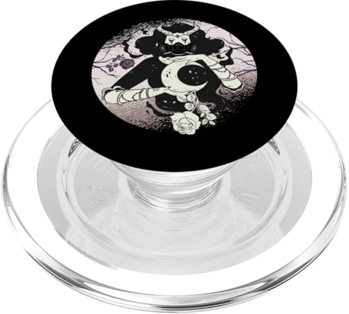 Occult Moon Rose Okkult Cyber Gothic PopSockets PopGrip für MagSafe von Tarot Astrologie Psychologie Zubehör set Geschenke