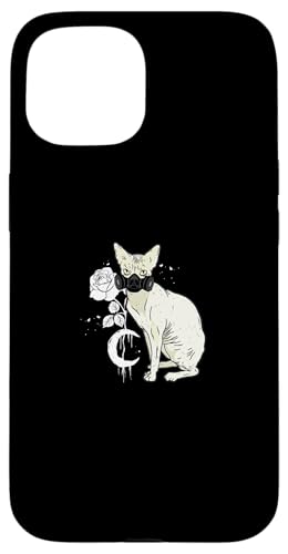 Occult Moon Rose sphynx Katze Okkult Cyber Gothic Hülle für iPhone 15 Occult Moon Rose sphynx Katze Okkult Cyber Gothic Hülle für iPhone 15 von Tarot Astrologie Psychologie Zubehör set Geschenke